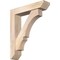 Ekena Millwork Balboa Slat Smooth Bracket w/ Offset Brace, Douglas Fir, 5 1/2"W x 24"D x 28"H BKT0604X24X28BOA06SDF - alternate 1